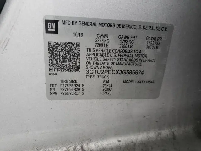 2018 GMC SIERRA K1500 DENALI  