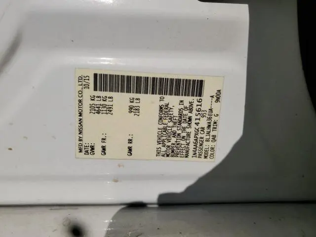 2016 NISSAN MAXIMA 3.5S  