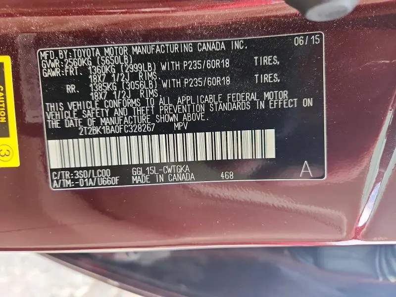 2015 LEXUS RX 350 BASE  