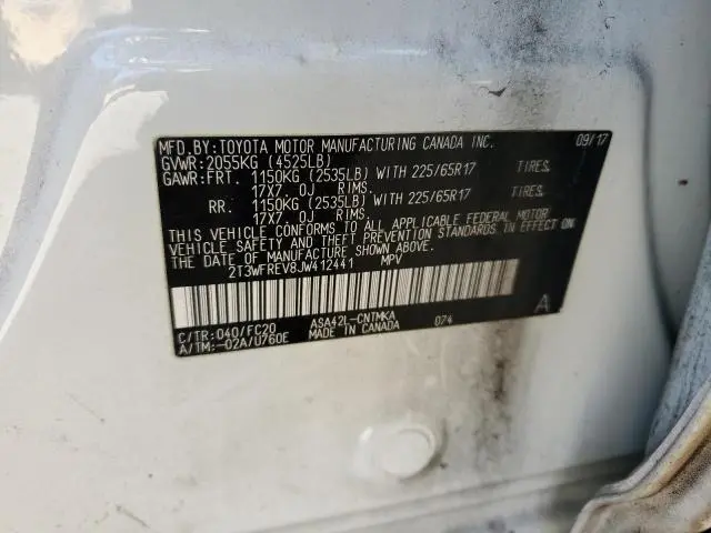 2018 TOYOTA RAV4 ADVENTURE  