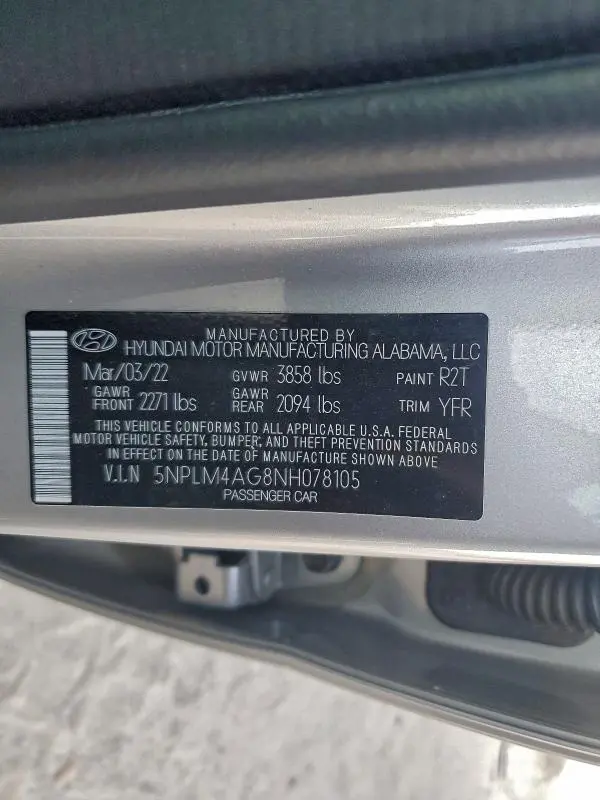 2022 HYUNDAI ELANTRA SEL  