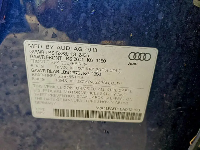 2014 AUDI Q5 PREMIUM PLUS  