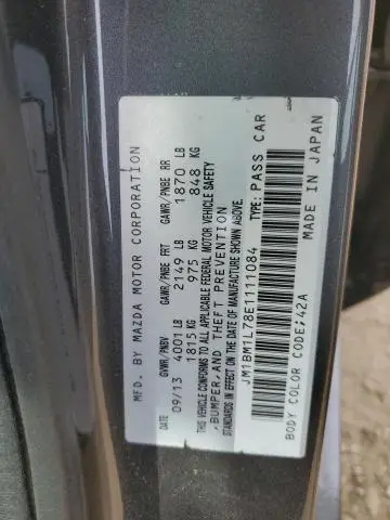 2014 MAZDA 3 TOURING  