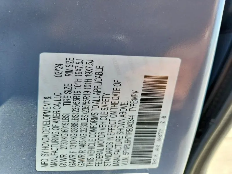 2024 HONDA ODYSSEY SPORT  