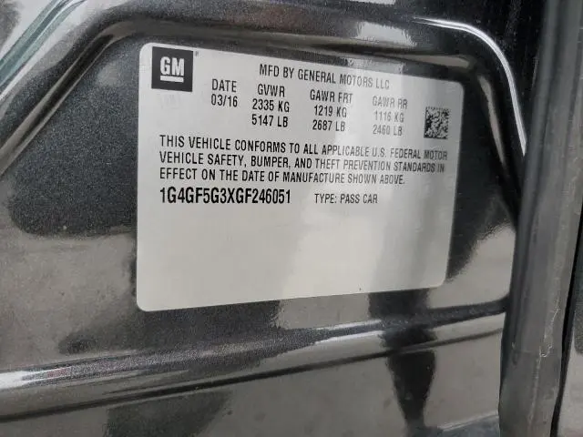 2016 BUICK LACROSSE PREMIUM  