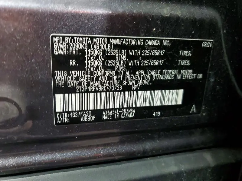 2024 TOYOTA RAV4 XLE  