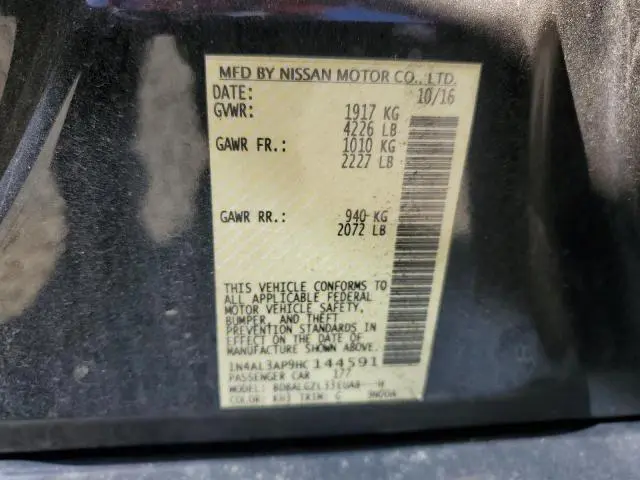 2017 NISSAN ALTIMA 2.5