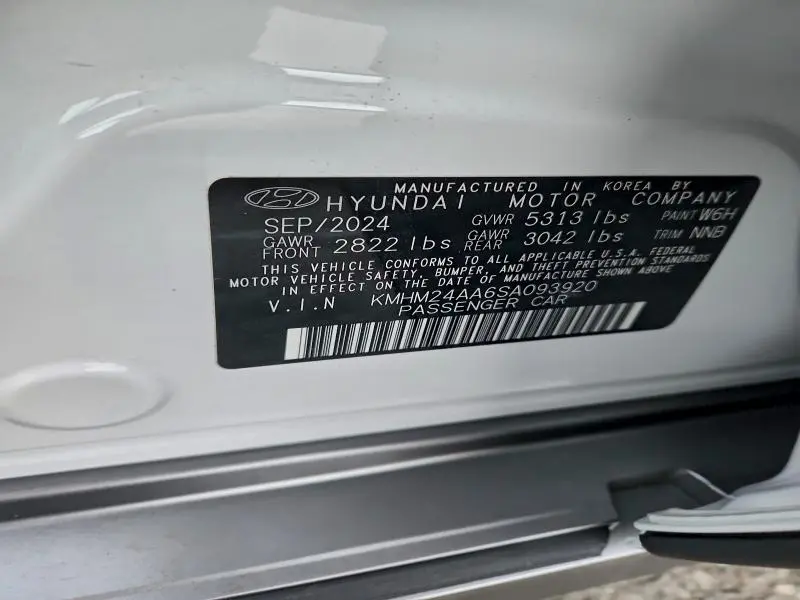 2025 HYUNDAI IONIQ 6 SE  