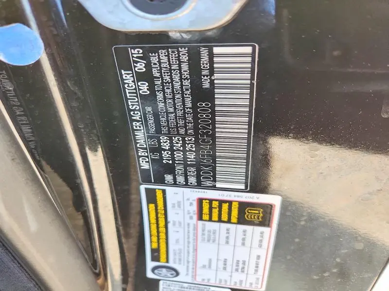 2016 MERCEDES-BENZ E 400  