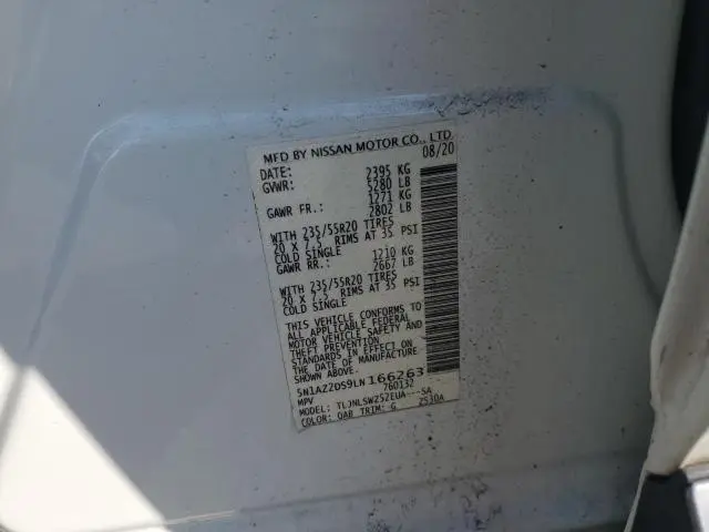 2020 NISSAN MURANO PLATINUM  