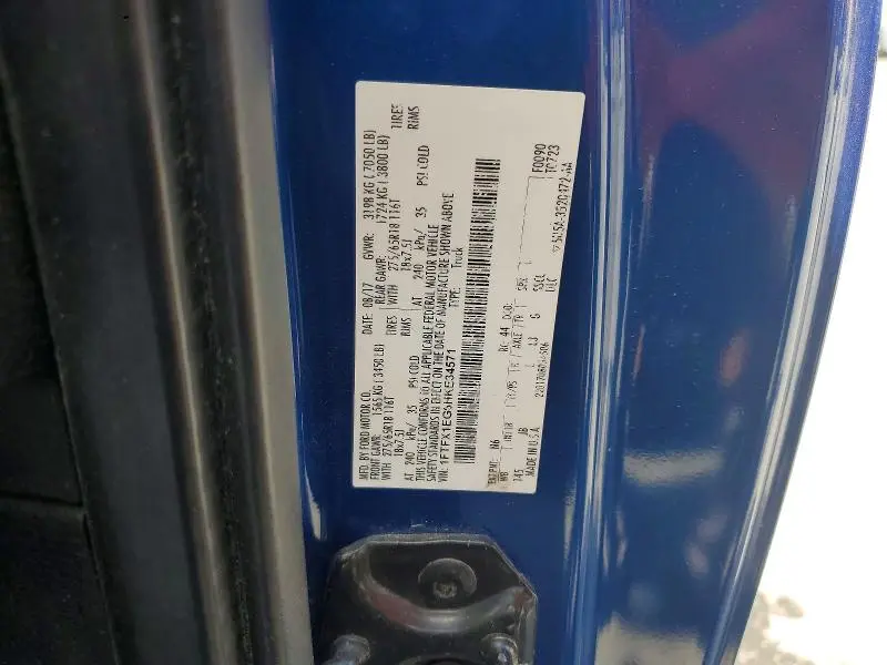 2017 FORD F150 SUPER CAB  