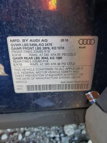 2018 AUDI Q5 PREMIUM