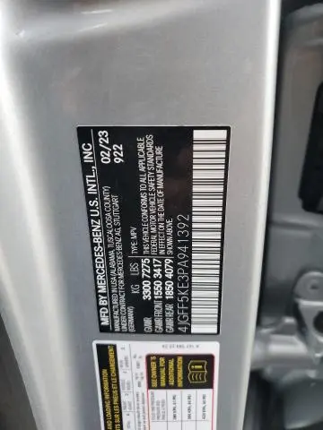 2023 MERCEDES-BENZ GLS 450 4MATIC  