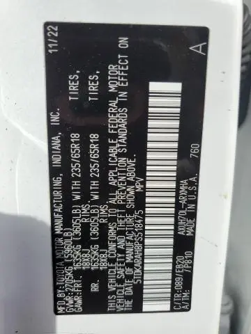 2023 TOYOTA HIGHLANDER HYBRID XLE  