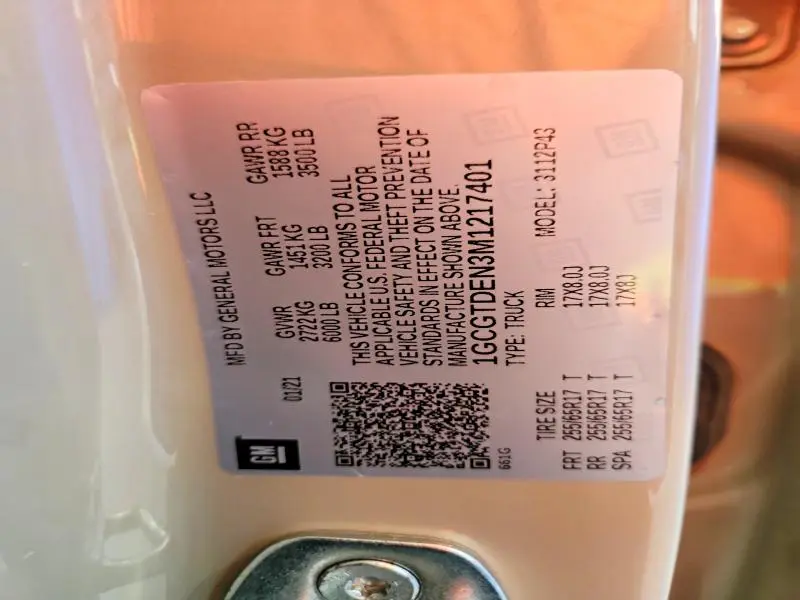 2021 CHEVROLET COLORADO Z71  