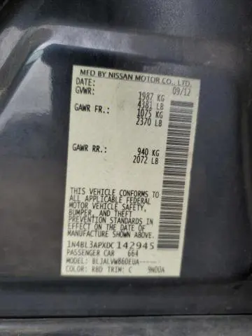 2013 NISSAN ALTIMA 3.5S  