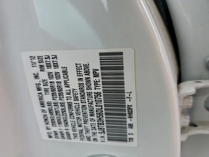 2013 ACURA RDX TECHNOLOGY  