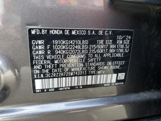2025 HONDA HR-V EXL  