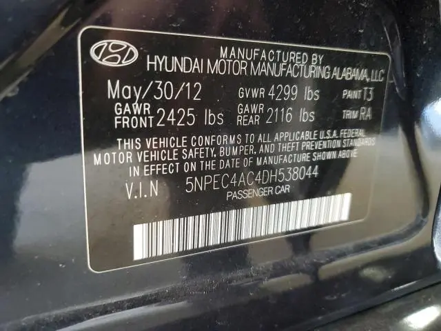 2013 HYUNDAI SONATA SE