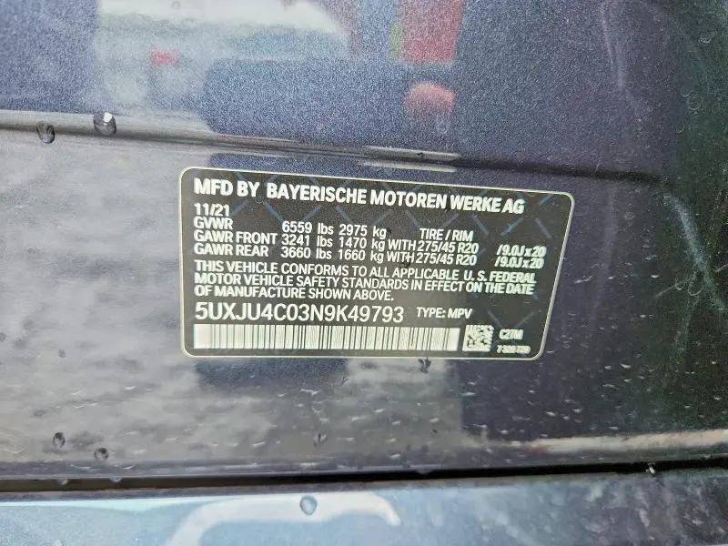 2022 BMW X5 M50I  