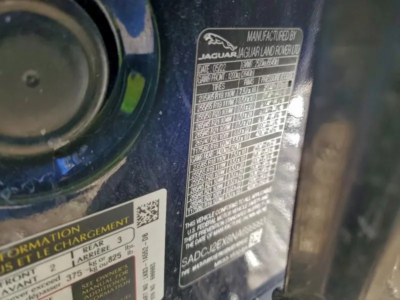 2022 JAGUAR F-PACE S  