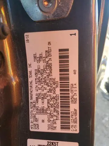 2013 TOYOTA TUNDRA DOUBLE CAB SR5  