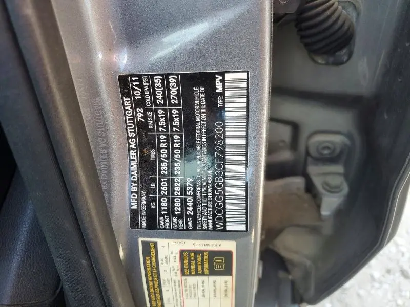 2012 MERCEDES-BENZ GLK 350  