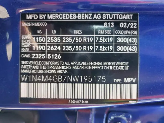 2022 MERCEDES-BENZ GLB 250  