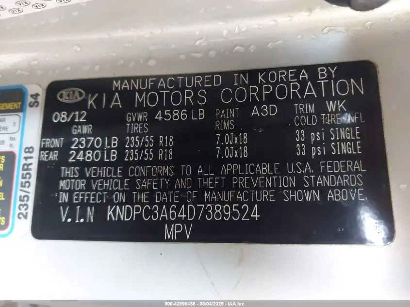 2013 KIA SPORTAGE SX