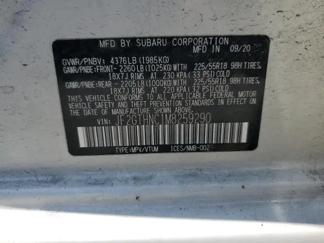 2021 SUBARU CROSSTREK LIMITED  