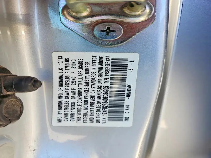 2013 HONDA CIVIC EX  