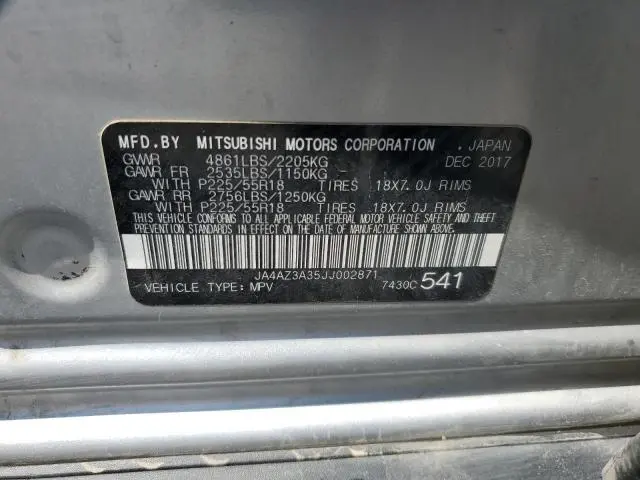 2018 MITSUBISHI OUTLANDER SE  