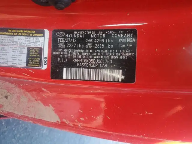 2013 HYUNDAI GENESIS COUPE 2.0T  