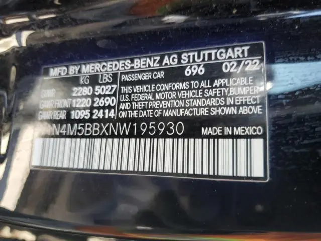 2022 MERCEDES-BENZ GLB AMG 35 4MATIC  