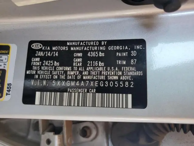 2014 KIA OPTIMA LX  