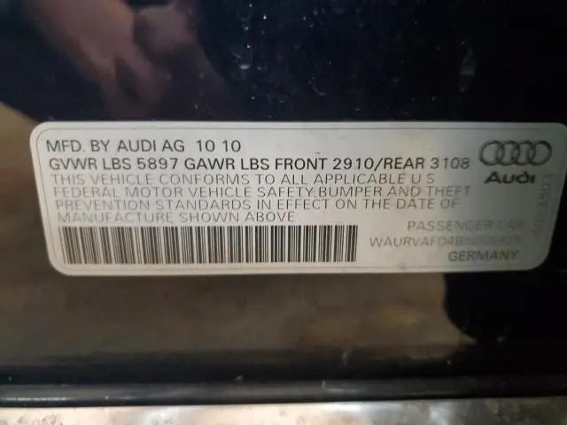 2011 AUDI A8 L QUATTRO