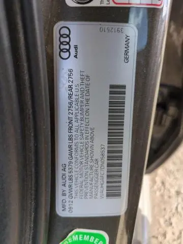 2013 AUDI A6 PRESTIGE  