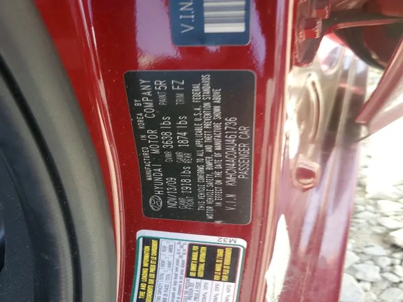 2010 HYUNDAI ACCENT GLS  