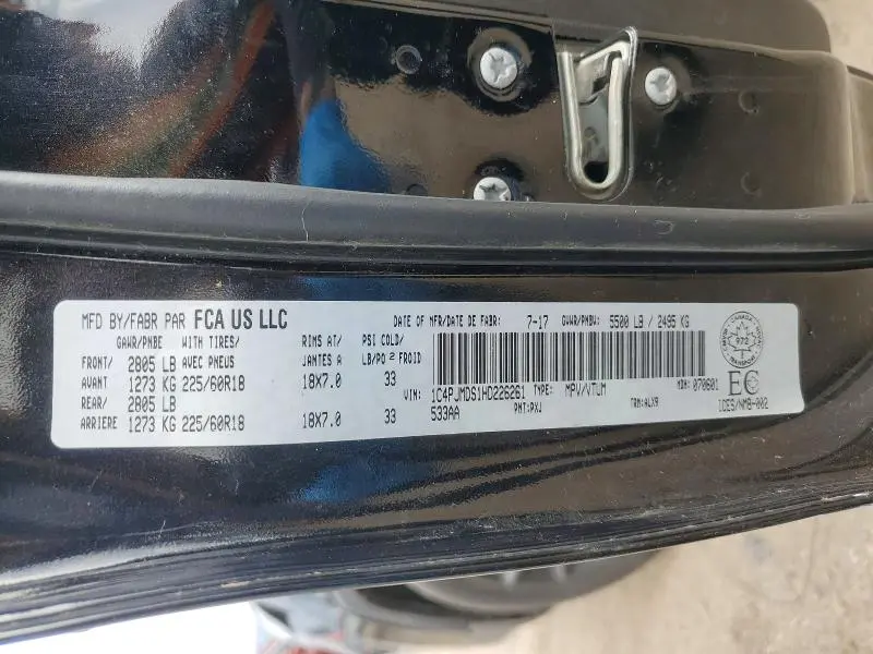 2017 JEEP CHEROKEE LIMITED  