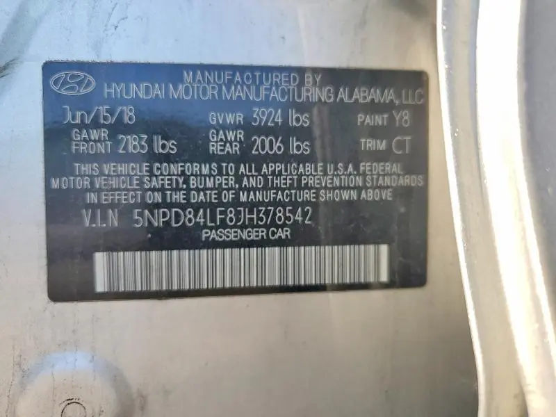 2018 HYUNDAI ELANTRA VALUE EDITION  