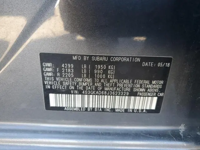 2018 SUBARU IMPREZA PREMIUM PLUS  