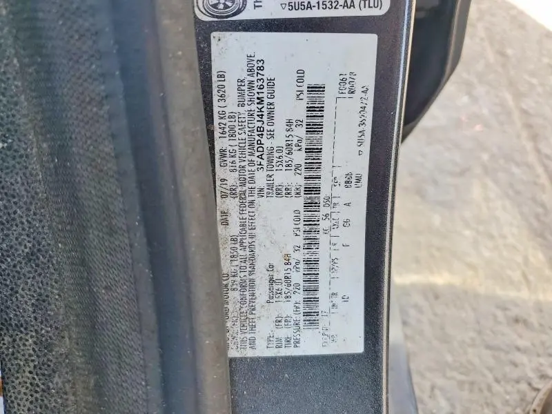 2019 FORD FIESTA SE  
