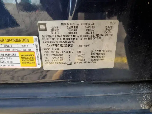 2016 CHEVROLET TRAVERSE LS  