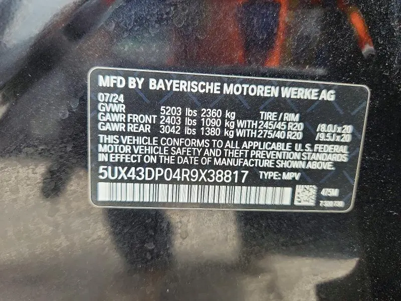 2024 BMW X3 SDRIVE30I  