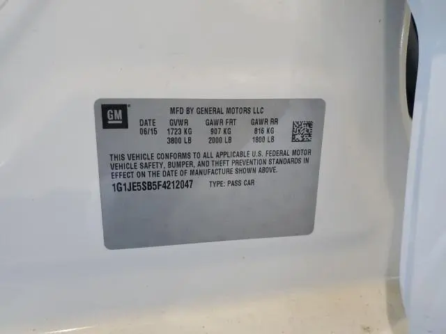 2015 CHEVROLET SONIC