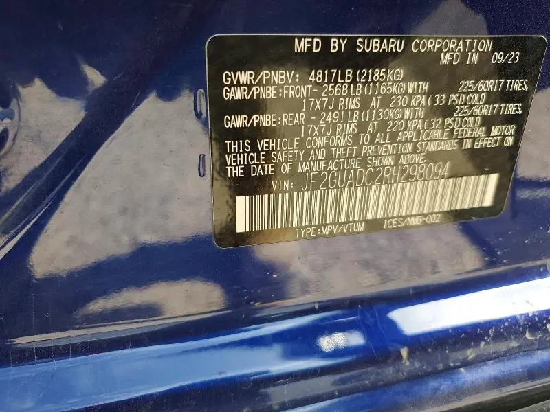 2024 SUBARU CROSSTREK PREMIUM  