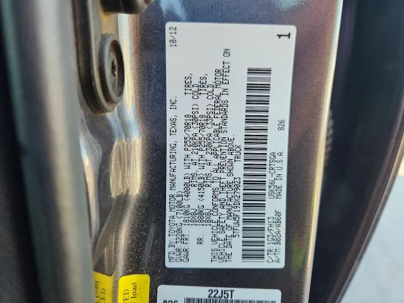 2013 TOYOTA TUNDRA DOUBLE CAB SR5  