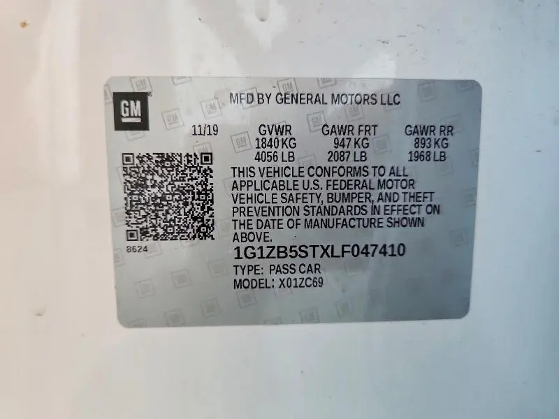 2020 CHEVROLET MALIBU LS  