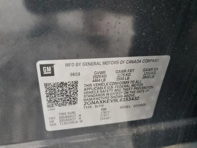 2020 CHEVROLET EQUINOX LT  