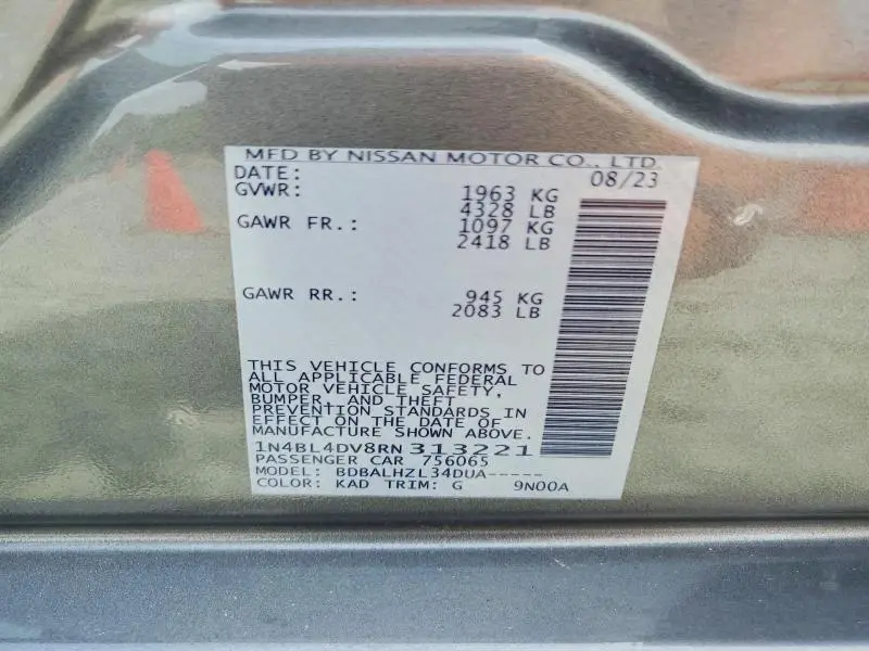 2024 NISSAN ALTIMA SV  